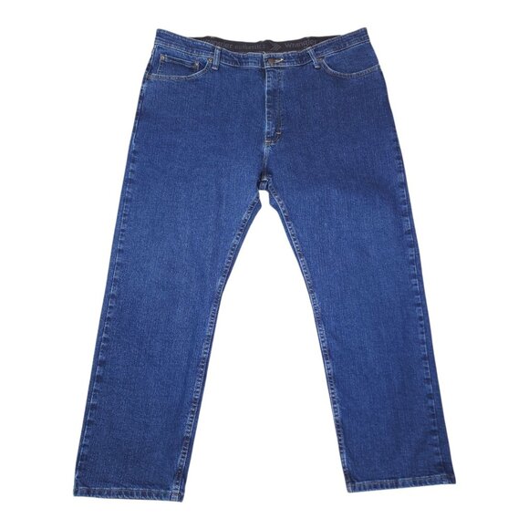 Wrangler 2 Pair Mens Authentics Denim Jeans 40X30 Relaxed Fit Stretch Waistband - Picture 2 of 13